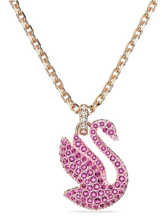 Swarovski Jewelry - 💎 Swarovski Iconic pink crystal swan pendant necklace 5647552